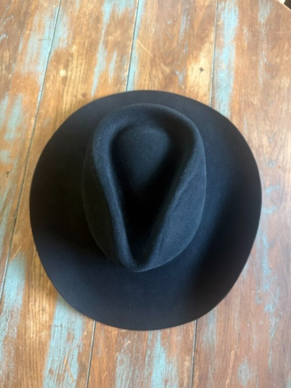 Vintage Resistol 4X Beaver Black Cowboy Hat Size 7